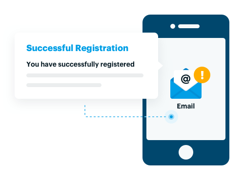 Successful registration will receive an email confirmation